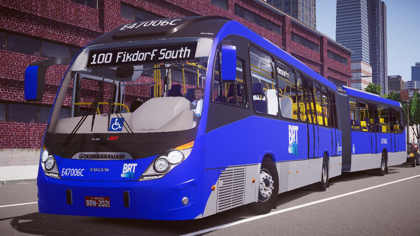 Neobus Mega BRT 2016 Volvo B340M padrão RJ Fase 1 Proton Bus