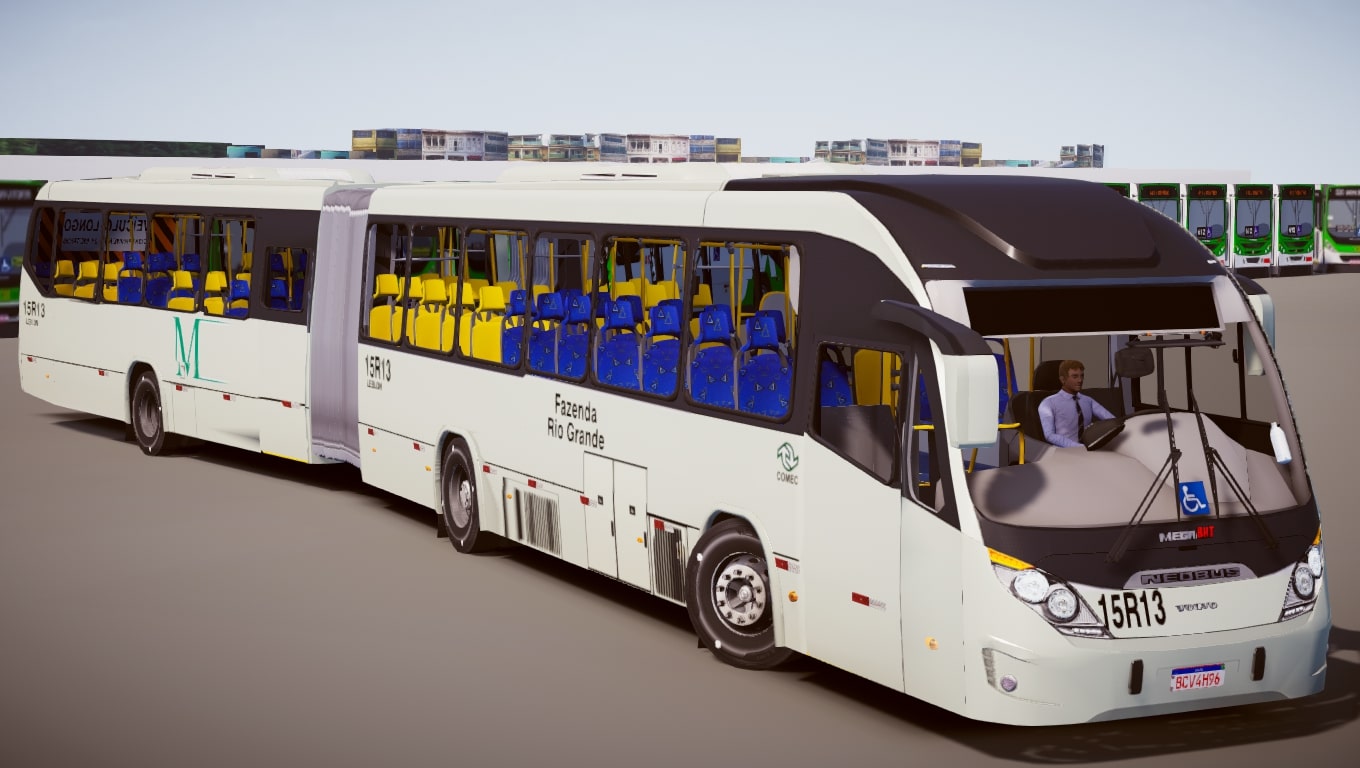 Neobus Mega Brt Articulado Volvo B M Padr O Leblon Curitiba