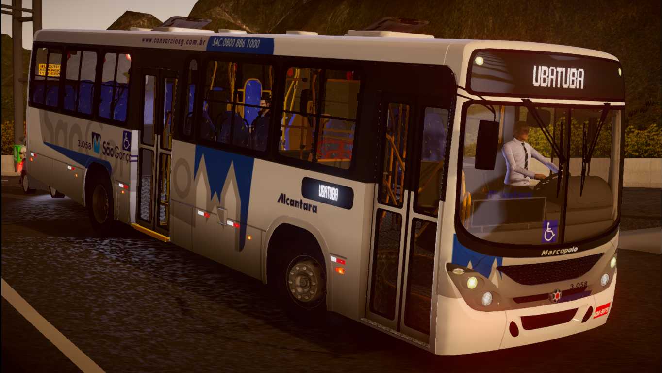 🟡proton bus simulator - ônibus velho na rota! mb of-1519! + skin 