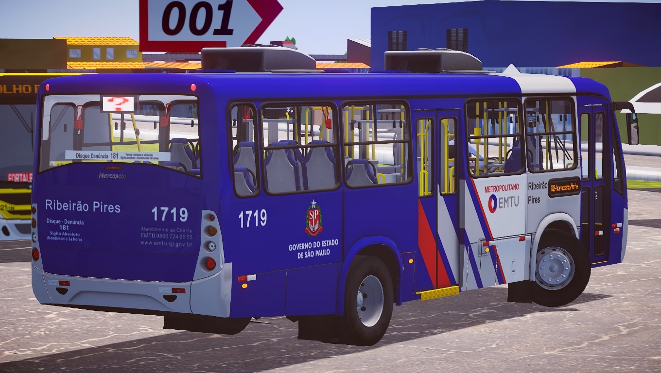 Marcopolo Senior Midi Escolar MB OF-1418 - Proton Bus Mods 
