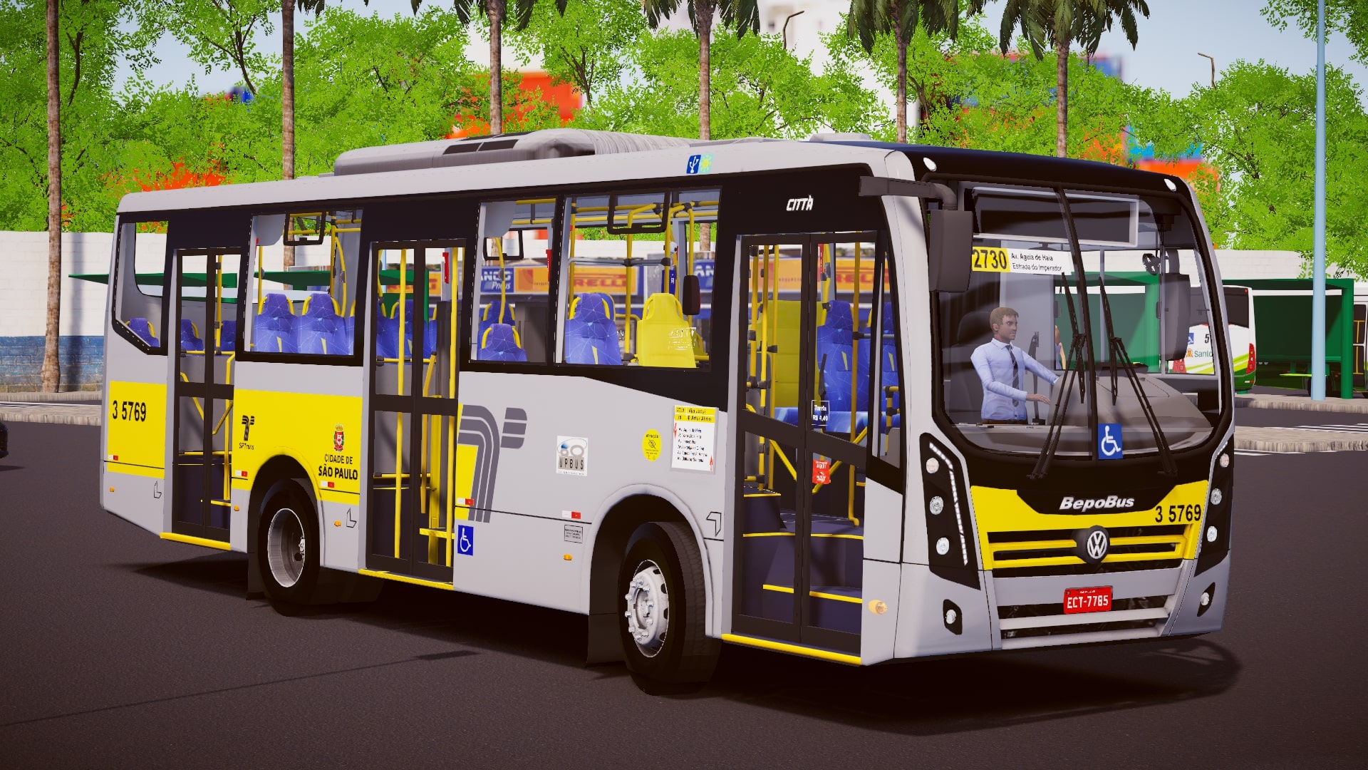 Marcopolo Senior Midi Escolar MB OF-1418 - Proton Bus Mods 